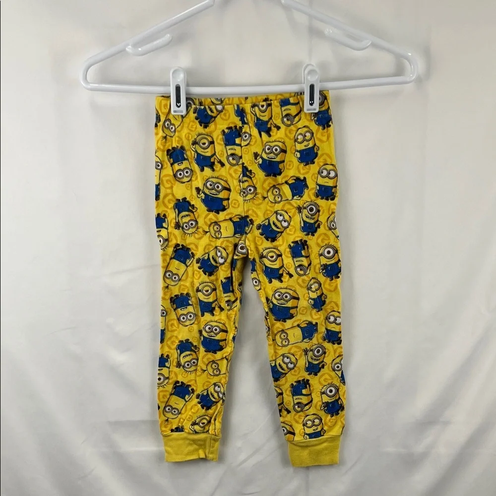 Girls Pajama Bottoms - Size 4T - Minions - Despicable Me - Yellow and Blue